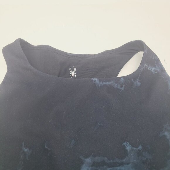 Spyder Active | Women's Black Tie Dyed Racerback Sports Bra (Size Large) - Picture 3 of 11